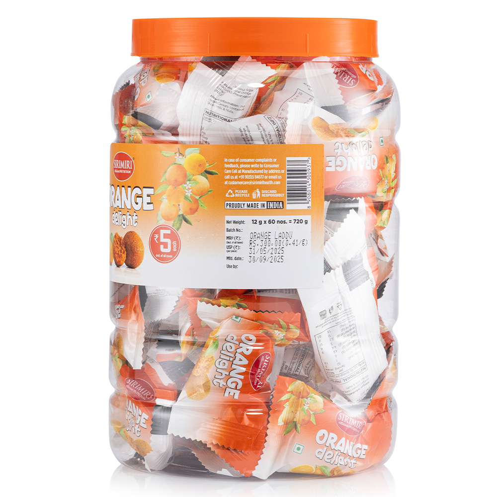 Orange Delight (14g Each) - Jar of 60