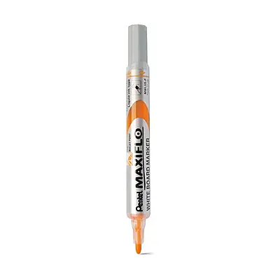 PENTEL MWL5S-A MAXIFLOW WHITEBOARD MARKER BULLET FINE  ORANGE