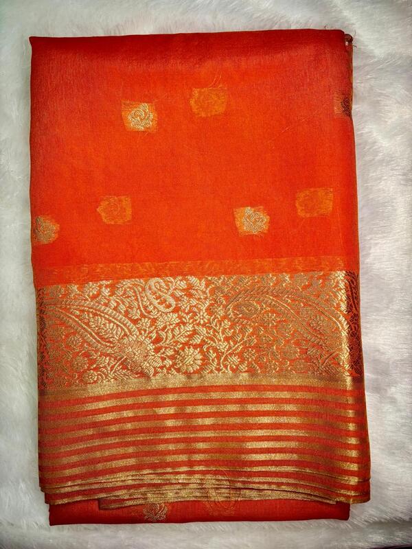 Banarasi Semi Tussar Silk Saree