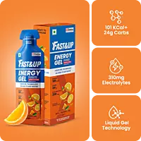 FAST&UP ENERGY GEL-CAFFEINATED-ORANGE BLAST 6 GEL PACKS
