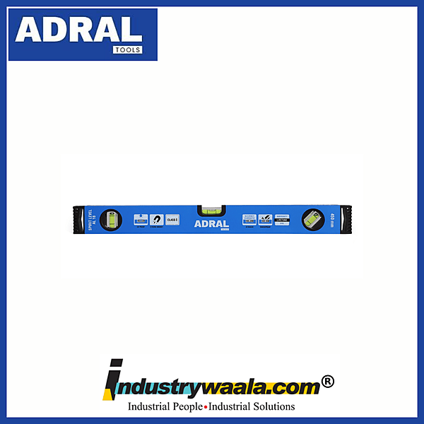 Adral AL18 Aluminum Spirit Level with Magnet