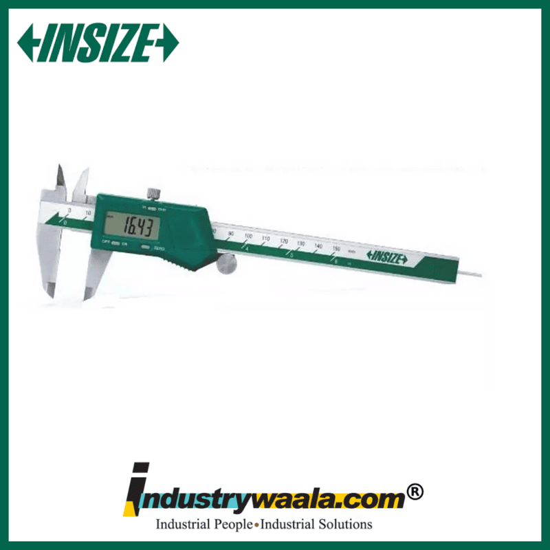 INSIZE 1119-150 Digital Caliper with Round Depth Bar – 150mm / 6 Inch