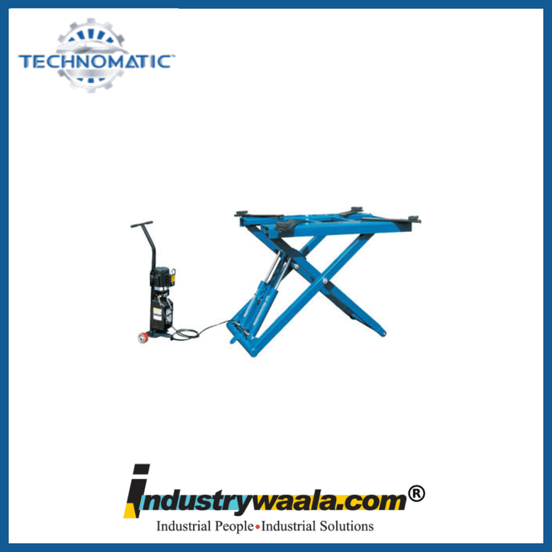 Technomatic PSL - 700 Portable Scissor Lift (Blue)