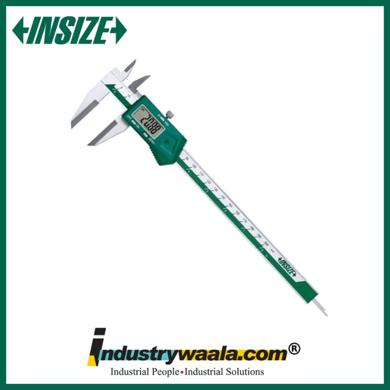 INSIZE 1532-200 Digital Caliper with Knife-Edge Lower Jaw | 0-200mm Precision Measuring Tool