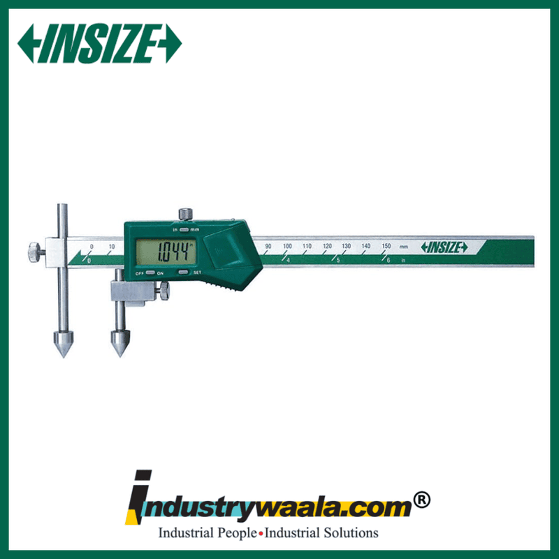 INSIZE 1192-300A Digital Offset Centerline Caliper | 0-300mm Precision Center Measurement Tool