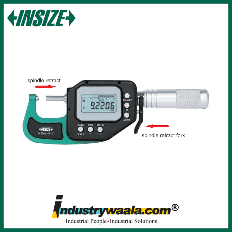 INSIZE 3350-100AWL Digital Micrometer / Snap Gauge