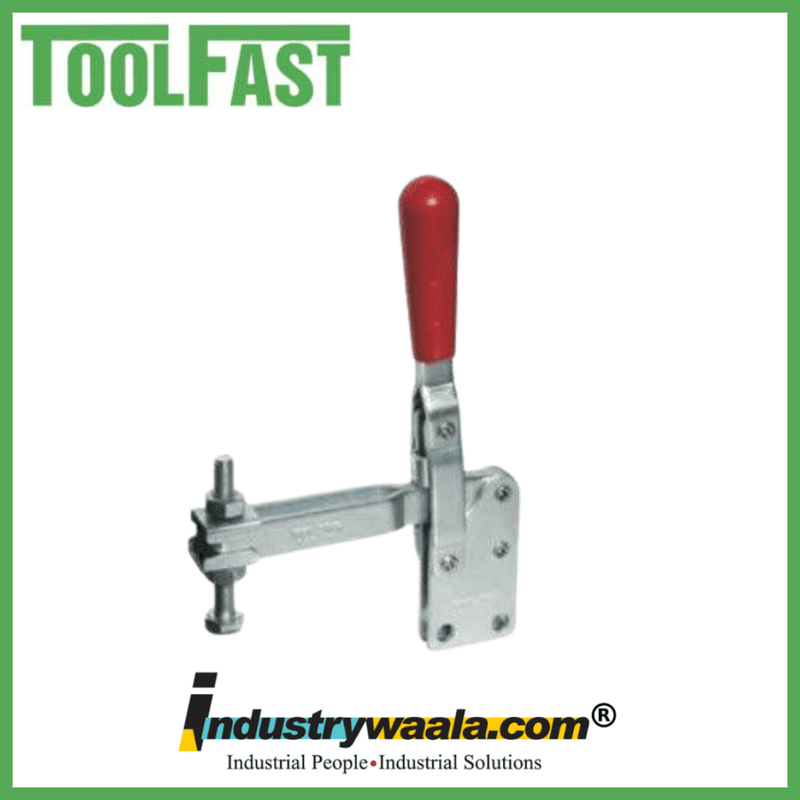 Tool Fast VHDT-80-U-BS Hold Down Toggle Clamp - Vertical Handle - Base Straight