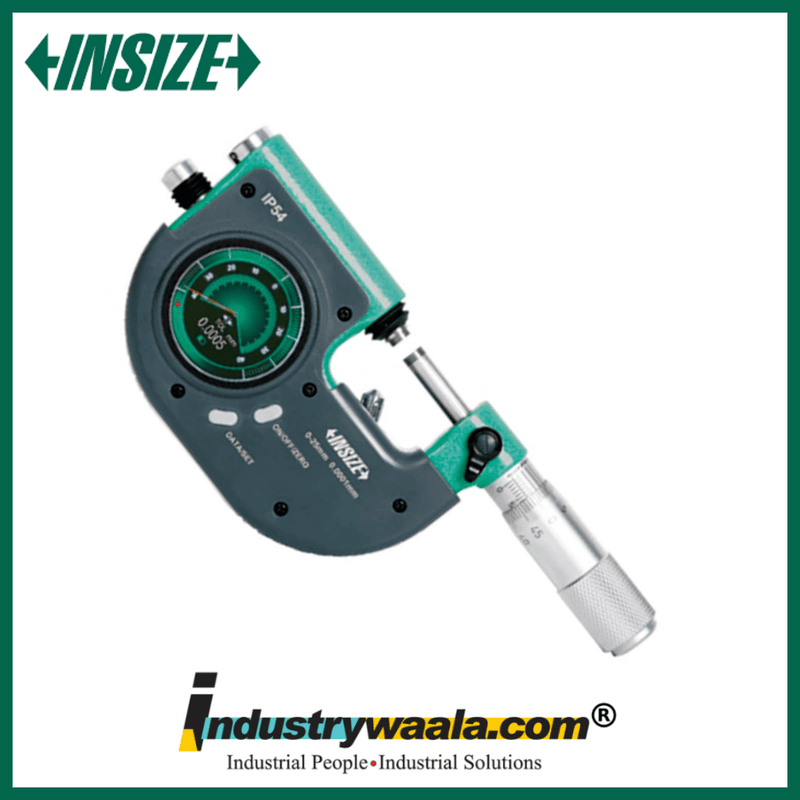 INSIZE 3507-25B Digital Indicating Micrometer – 0–25mm Bluetooth