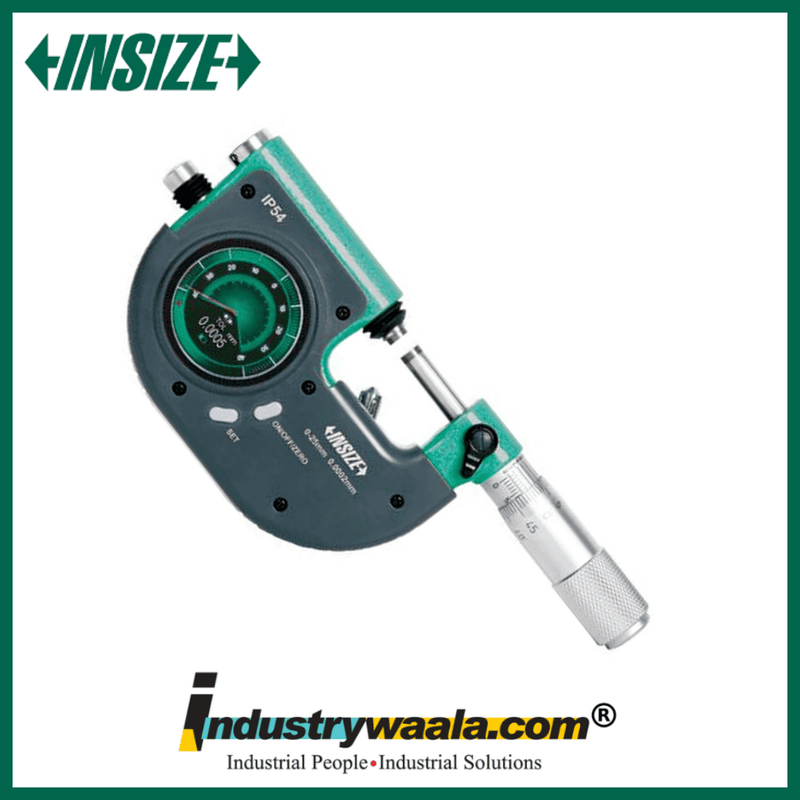 INSIZE 3508-100B Digital Indicating Micrometer – 75–100mm Without Data Output