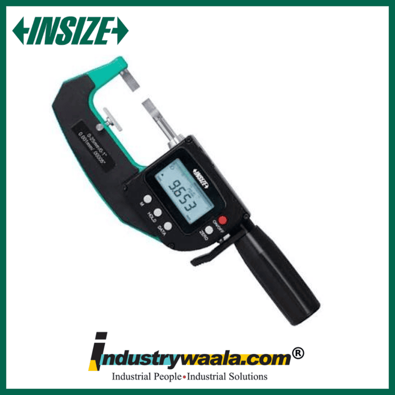 INSIZE 3352-501WL Digital Blade Micrometer – 25–50mm – Built-In Wireless