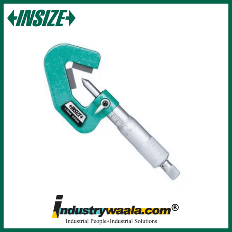 INSIZE 3290-255A V-Anvil Micrometer – 5–25mm – 5 Flutes