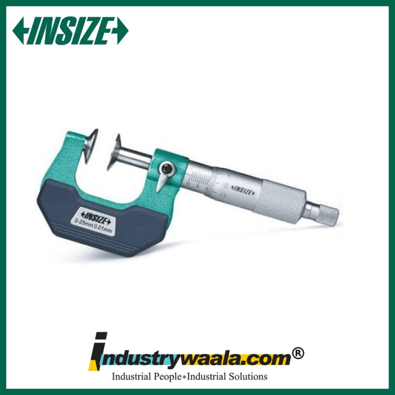 INSIZE 3282-100 Disk Micrometer – 75–100mm – 0.01mm