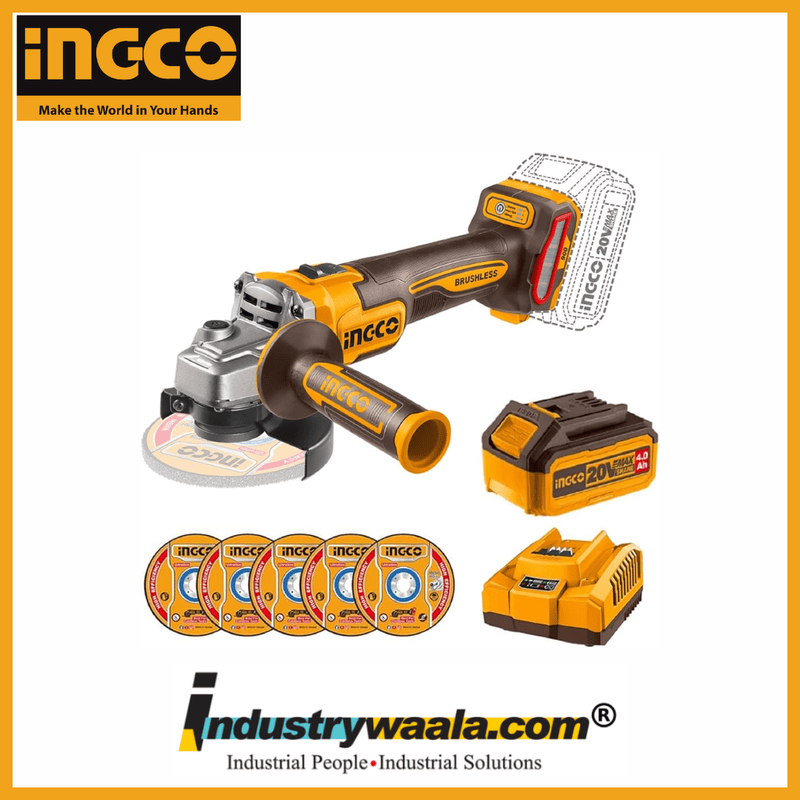 Ingco CAGLI261021 Cordless Angle Grinder