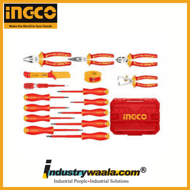 Ingco HKITH1601 16 Pcs Insulated Hand Tools Set