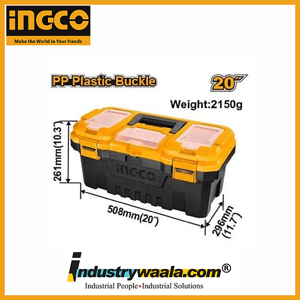 Ingco PBX2001 20" Plastic Tool Box