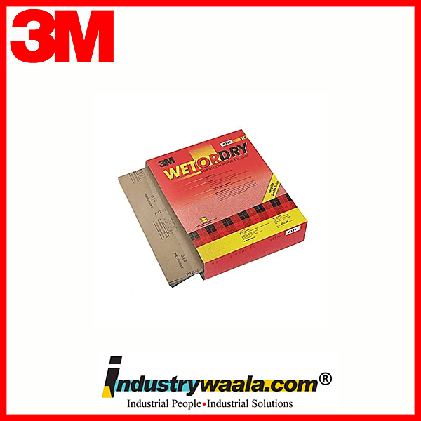 3M Grits 1000 518 Wetordry Abrasive Sheets (Pack Of 50 Pcs)