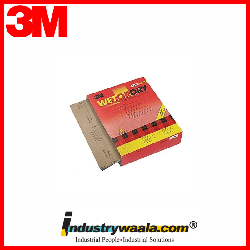 3M Grits 150 518 Wetordry Abrasive Sheets (Pack Of 50 Pcs)