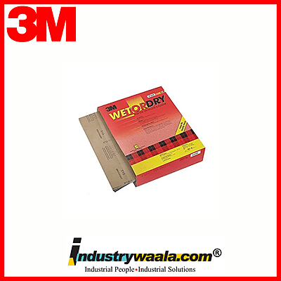 3M Grits 80 518 Wetordry Abrasive Sheets (Pack Of 50 Pcs)