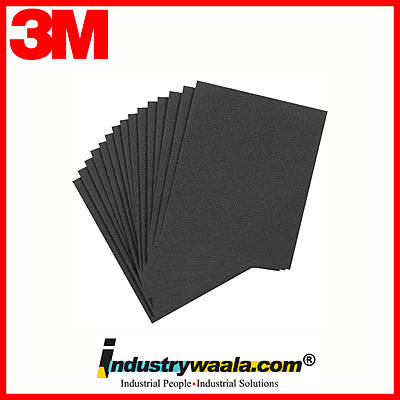 3M Grit 2000 518 Wetordry Abrasive Sheets (Pack Of 50 Pcs)