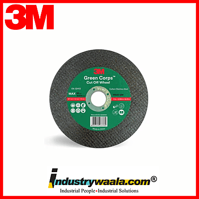 3M 107 X 1.2 X 16 MM Green Corps Cut Off Wheel (Pack Of 50 Pcs)
