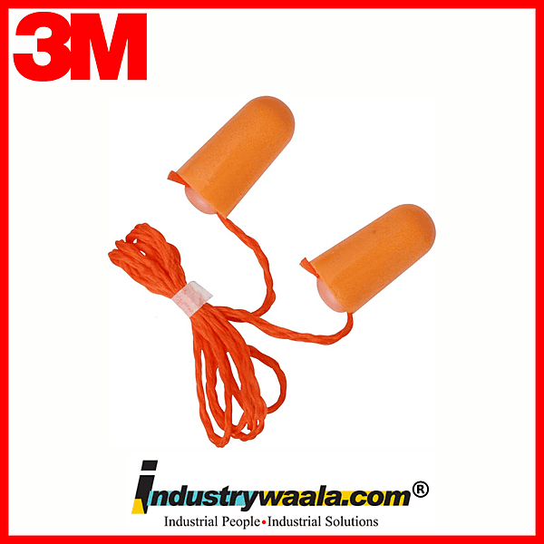3M 1110 Corded foam Earplugs (Pack of 10 Pcs)