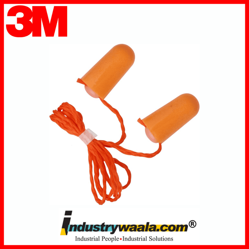 3M 1110 Corded foam Earplugs (Pack of 10 Pcs)