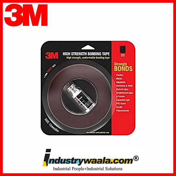 3M 12 MM X 5 Mtr High Strength Bonding Tape (Pack of 5 Pcs)