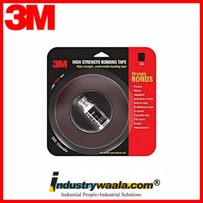 3M 12 MM X 5 Mtr High Strength Bonding Tape (Pack of 5 Pcs)