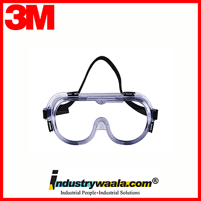 3M 1621 Antifog chemical Goggle (Pack of 10)