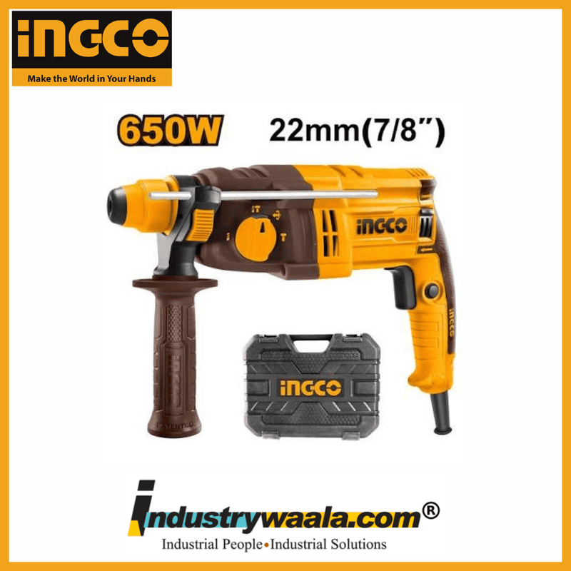 INGCO RGH6528 Rotary Hammer – 650W, 22mm SDS Plus