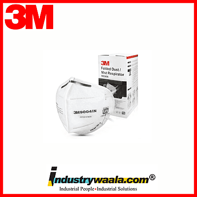 3M 9004IN Flatfold Respirator Mask (Pack Of 10 Pcs)