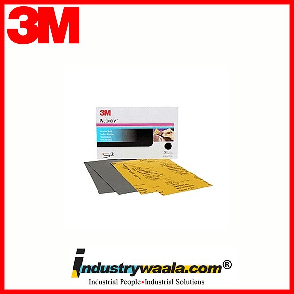 3M Microfine 401Q Grade 1500 Sandpaper Sheets – Pack of 50