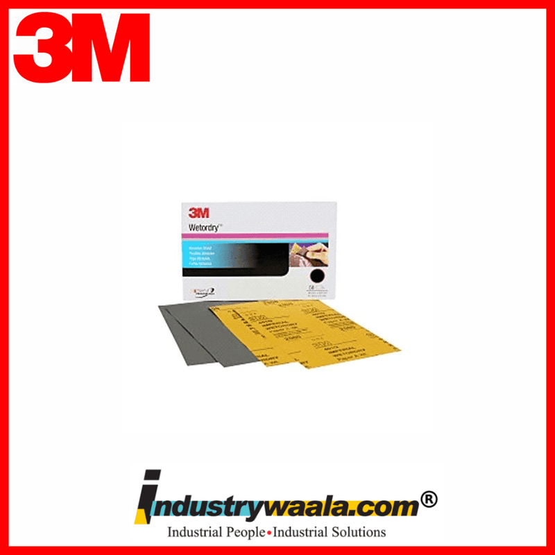 3M Microfine 401Q Grade 1500 Sandpaper Sheets – Pack of 50
