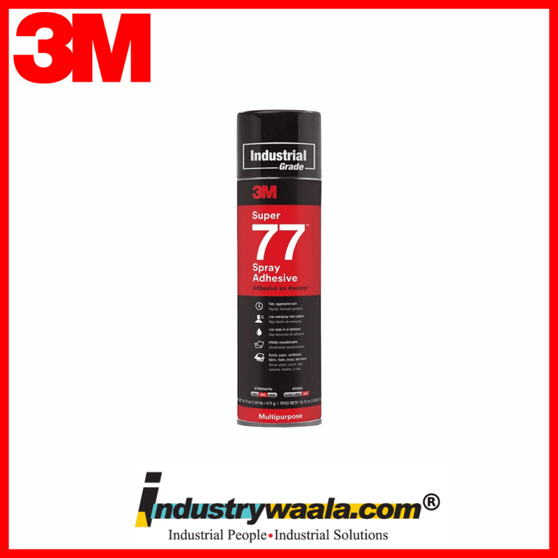 3M Super 77 Multipurpose Cylinder Spray Adhesive, 13.2 oz/375 Gm
