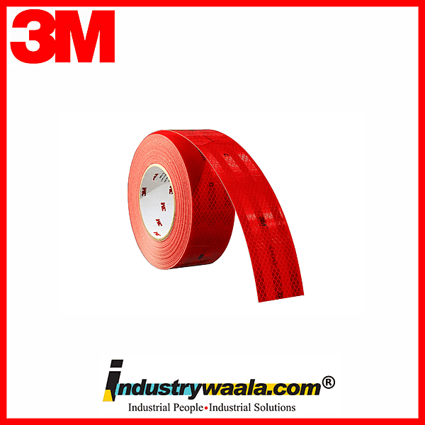 3M 50.8 MM X 50 Mtr Red Conspicuity Marking (Reflecting Tape)