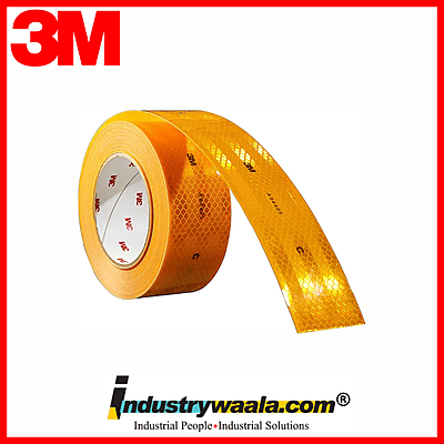3M 50.8 MM X 50 Mtr Yellow Conspicuity Marking (Reflecting Tape)