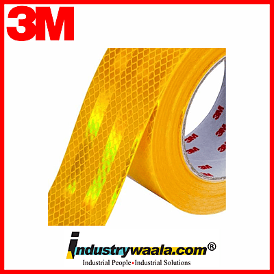 3M 50.8 MM X 50 Mtr Yellow Conspicuity Marking (Reflecting Tape)