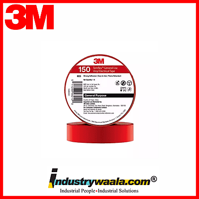 3M Red 150 Temflex General Use Vinyl Electrical Tape (Pack Of 30Pcs)