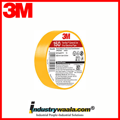 3M Yellow 150 Temflex General Use Vinyl Electrical Tape (Pack Of 30Pcs)