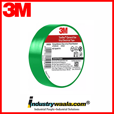 3M Green 150 Temflex General Use Vinyl Electrical Tape (Pack of 30 Pcs)