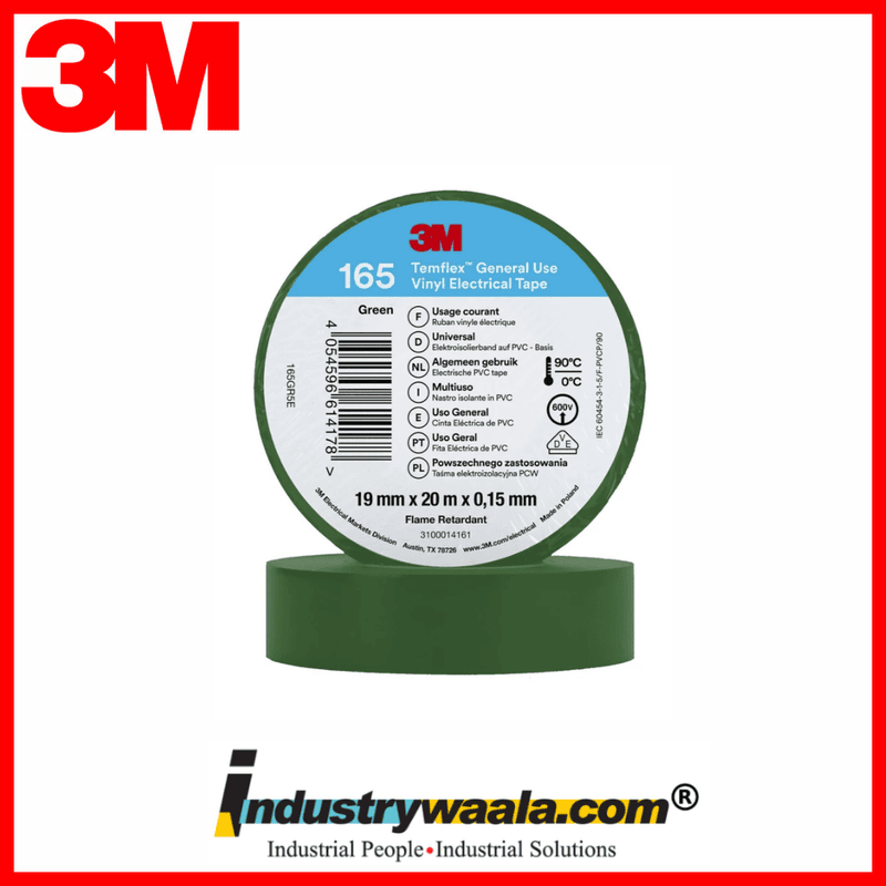 3M Green 150 Temflex General Use Vinyl Electrical Tape (Pack of 30 Pcs)