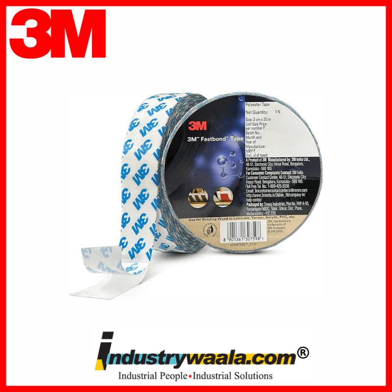 3M 30 MM X 20 Mtr Fast Bond Tape Double Sided (Pack Of 5 Pcs)