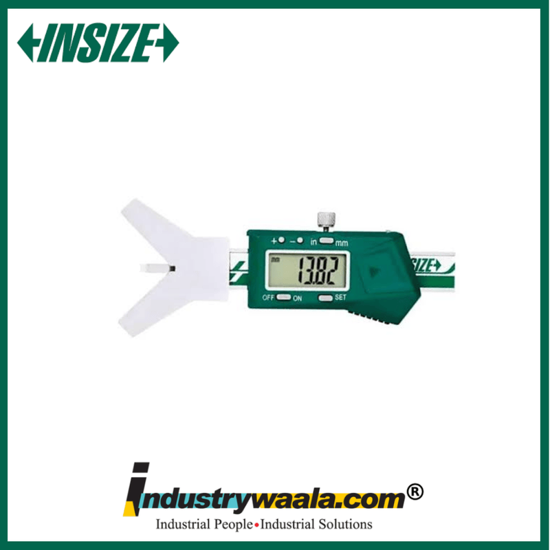 INSIZE 1537-20 Digital Chamfer Gauge 0–20mm Precision 45° Chamfer Measuring Tool
