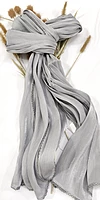 Zera Premium Organza Shimmer Hijab with Crochet Border