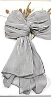 Zera Premium Organza Shimmer Hijab with Crochet Border