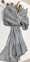 Zera Premium Organza Shimmer Hijab with Crochet Border