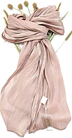 Zera Premium Organza Shimmer Hijab with Crochet Border