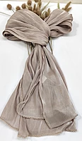 Zera Premium Organza Shimmer Hijab with Crochet Border