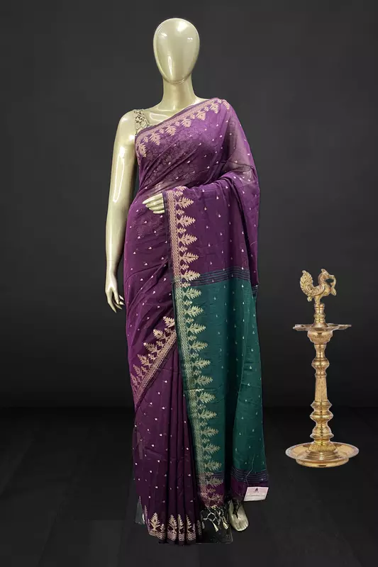 Tanu - Jamdani Cotton Saree - SWS610