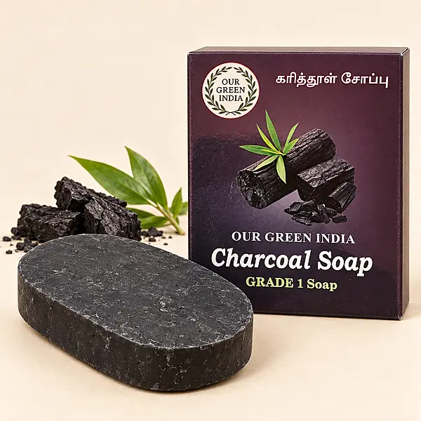 Our Green India Charcoal Soap